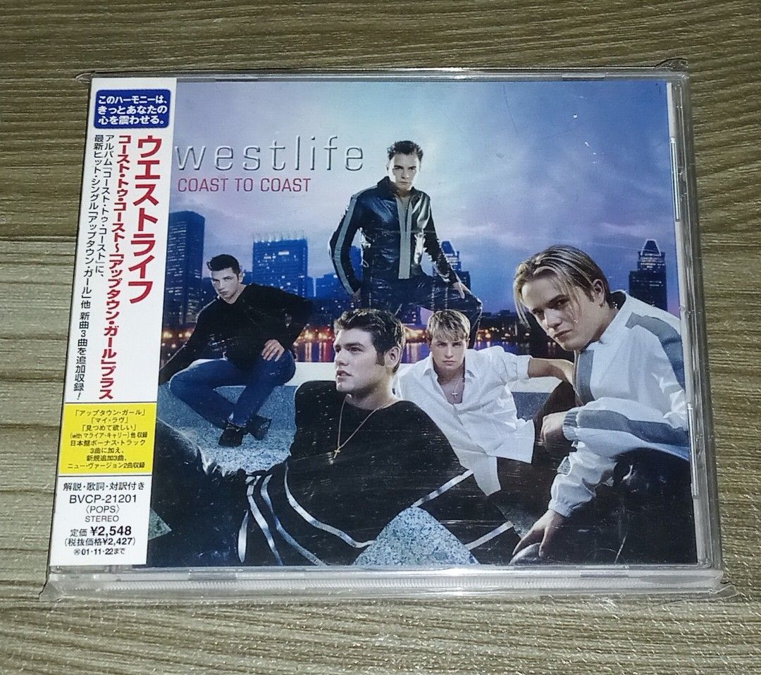 WESTLIFE CD JAPAN (Category: CDs & DVDs) located in Talavera. Submitted by thalifan46 (Listing ID 1440456330, Image 3). Description: WESTLIFE CD JAPAN WITH OBI.. •COAST TO COAST - P700 •COAST TO COAST - P500 •TURNAROUND - P700 •ALLOW US TO BE FRANK - P750 •FACE TO FACE - P800 •THE LOVE ALBUM - P750 •BACK HOME - P750 •GRAVITY - P700.