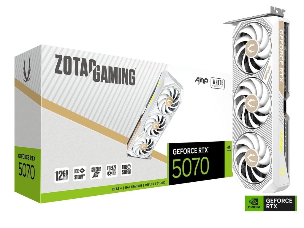 ZOTAC GAMING RTX 5070 AMP WHITE466326106512435200