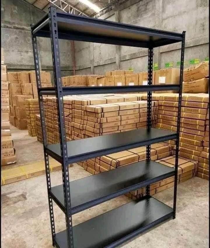 5 Layer Storage Rack with Laminated Wood Shelves (Category: Shelves, Cabinets & Racks) located in Pasay City. Submitted by joyful_mayette (Listing ID 1440625532, Image 2). Description: On Hand‼️ On Hand‼️ On hand‼️ Ready for Delivery 5 Layer Storage Rack with Laminated Shelves Woods Price: 2, 500 PHP 🔶 BRAND NEW 🔶 Product Size: 200x40x120cm 🔶 Two colors available: Black and White 🔶 Product Material: All metal frame with laminated wood shelves