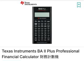 BA II Plus PRO Financial Calculator474791107027937280