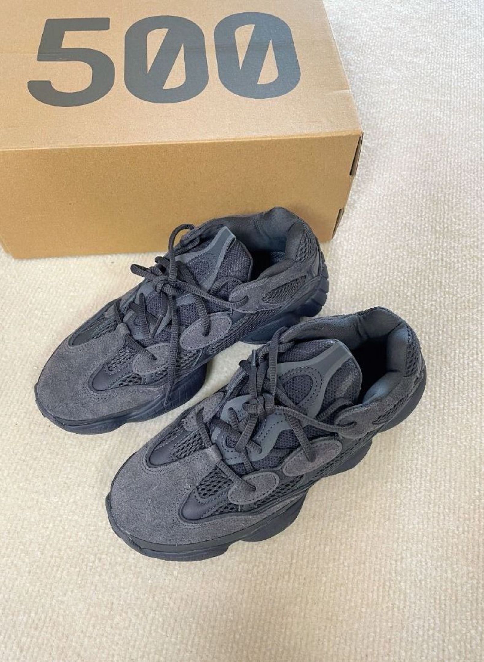adidas originals Yeezy 500 Utility Black Minimalist Dad Shoes Black (Category: Sneakers) located in Singapore. Submitted by ofastflowerhg (Listing ID 1440579464, Image 1). Description: Q: Brand? A: Adidas Q: Model? A: adidas originals Yeezy 500 Utility Black Minimalist Dad Shoes Black Q: Condition? A: Brand New Q: Shipping? A: Free (J&T/Ninja Van) Q: Payment? A: Cash on delivery Q: How to confirm? A: Photos in ~3 days 🛒 Order with confidence.