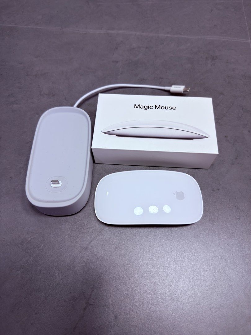 Apple Magic Mouse with Charging Dock and Cable