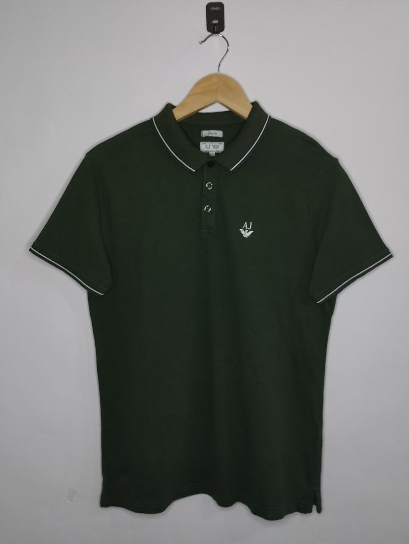 Armani Jean's Polo Shirt (Category: Tshirts & Polo Shirts ) located in Bago City. Submitted by gent.ly.getup (Listing ID 1440582300, Image 1). Description: like new no issue 18.5 by 26.5 best fit small.