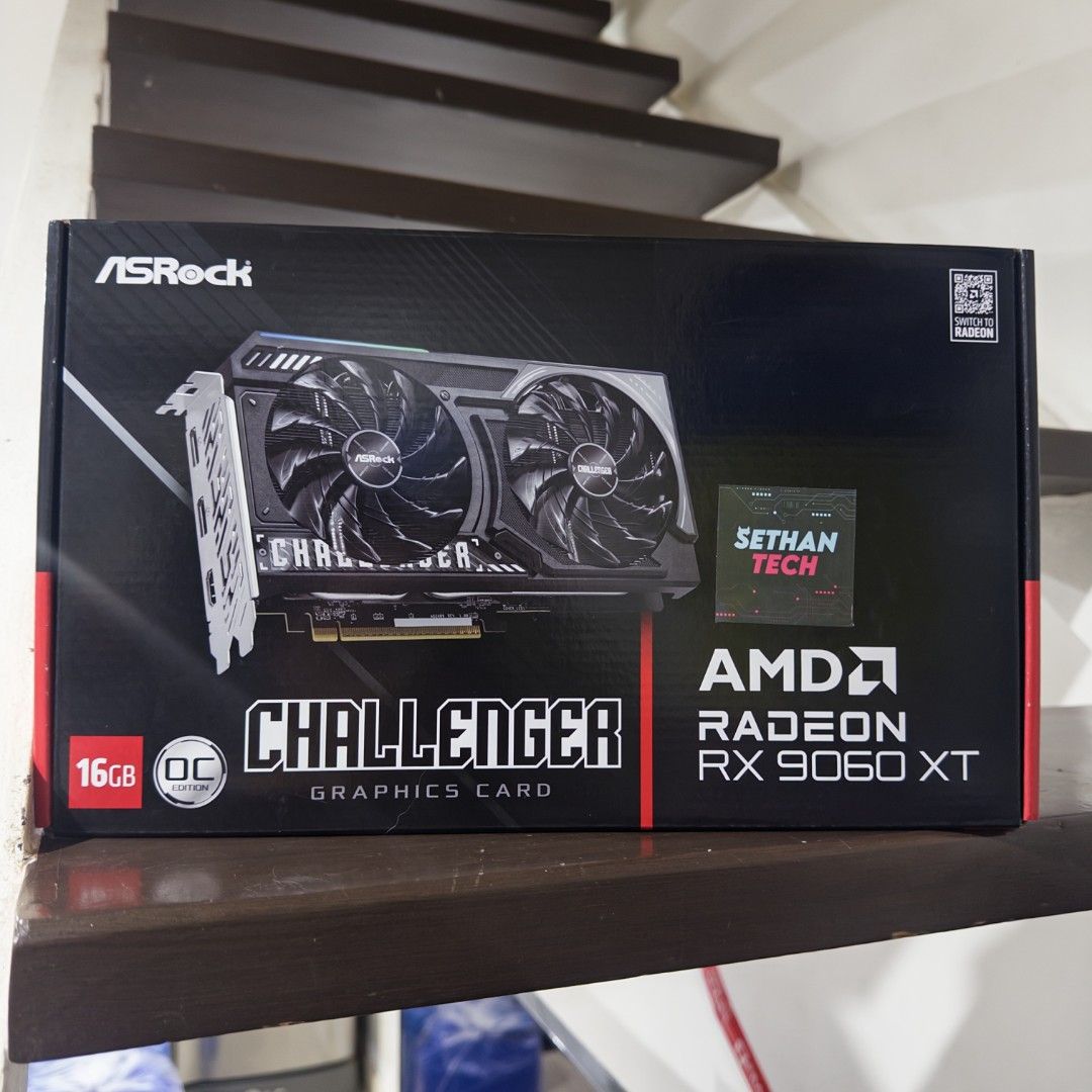 ASROCK CHALLENGER RX 9060 XT 16GB GPU (Category: Computer Parts) located in Baguio. Submitted by ninikat11 (Listing ID 1440649876, Image 1). Description: ASROCK CHALLENGER RX 9060 XT 16GB GPU ‼️ Selling Price: 30k Brand new unit, store onhand 📌 Location: Makati for pick up ⚠️ Official Sethan Tech sales assistant here. Don't buy from scammers stealing our photos..
