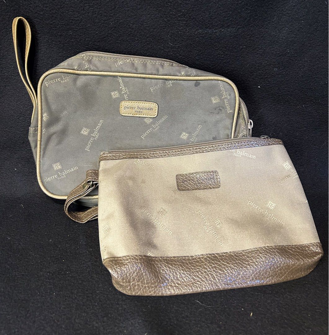 BALMAIN Bundle Clutch, Pierre Balmain (Category: Luxury Bags & Wallets) located in Quezon City. Submitted by WIMC2ndaccount (Listing ID 1440742255, Image 1). Description: Bundle clutch Preloved bag 2 clutch.