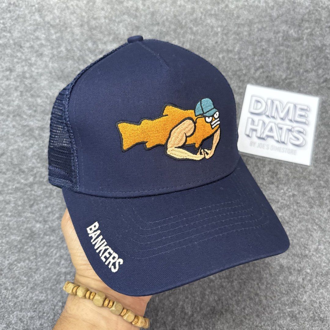 Bankers Beefy Blue Snapback Trucker Hat (Category: Caps & Hats) located in Malabon City. Submitted by joesdimestore (Listing ID 1440679690, Image 1). Description: Bankers Beefy Blue Snapback Trucker Hat Color: Navy Condition: Brand New Size: Adult - One Size.