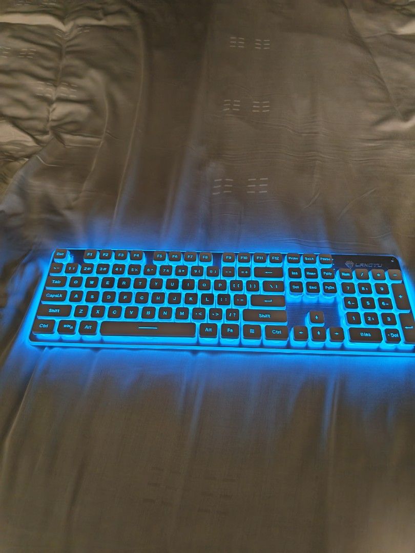 Blue LED Backlit Keyboard467642900641239040