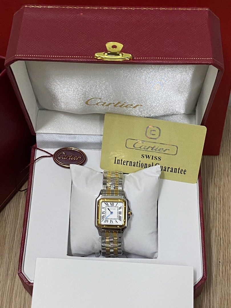 Cartier panthere (Category: Luxury Watches) located in Manila. Submitted by leywatch3s (Listing ID 1440596193, Image 2). Description: Cartier panthere 🐆 -Quartz movement ⌚ -Elegant Roman numeral dial 🤍 -Stainless silver finish -Sapphire style glass -Perfect for daily wear & classy outfits 💎 -Small & big size -Pwede pang couple -May others color din Just PM me directly For more inquiries ❤️ On hand and ready to ship 🚚‼️ .