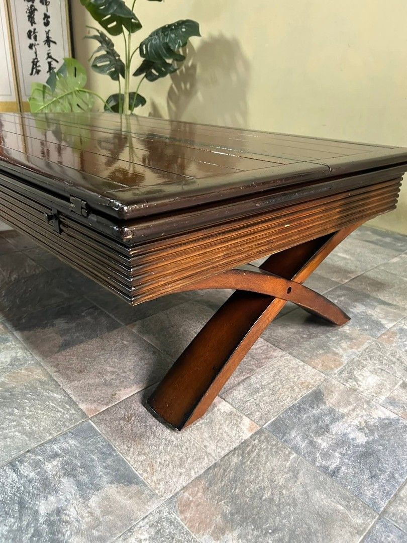 Center Table (Category: Tables & Sets) located in Meycauayan. Submitted by marygracecasimiro (Listing ID 1440633842, Image 2). Description: Imported Solid Wood Expandable Center Table from Korea P8,500 lang mga suki 60x50x15in Solid Wood Super Bigay Naeexpand mga suki Super Ganda Heavy duty No issue Good Condition💚 Minor Scratch From Korea #centertable #solidwood #quality #koreasurplus #highlightseveryonefollowers.