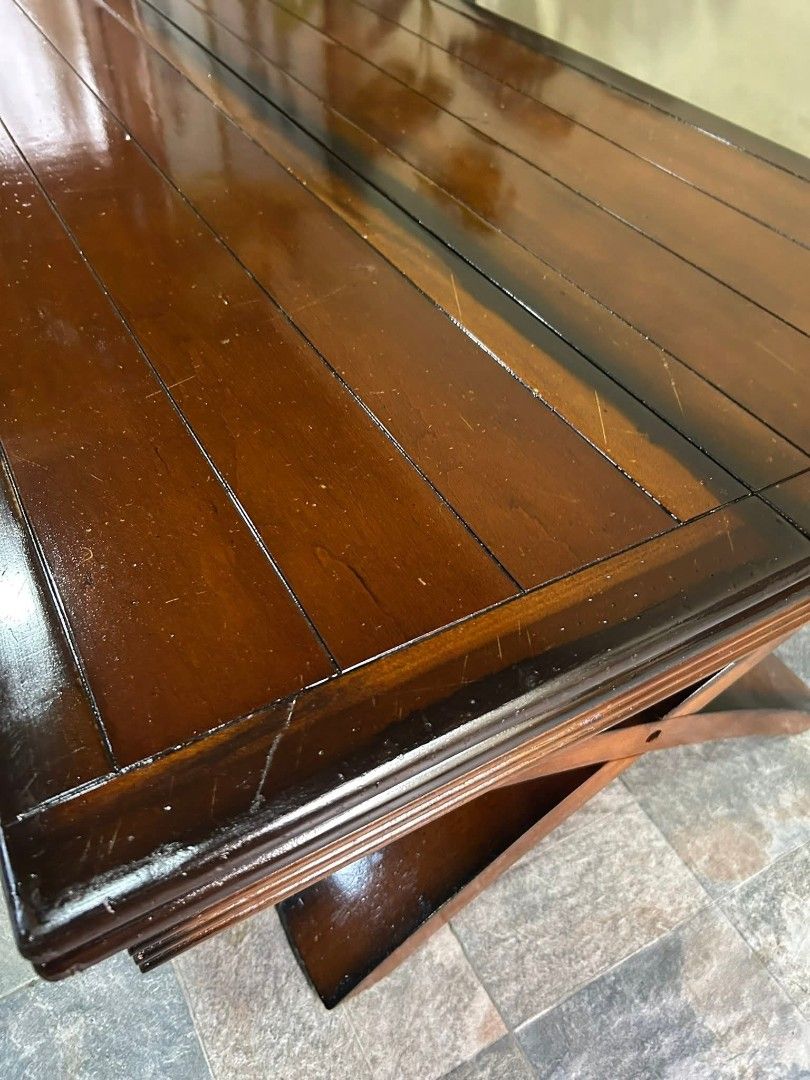 Center Table (Category: Tables & Sets) located in Meycauayan. Submitted by marygracecasimiro (Listing ID 1440633842, Image 3). Description: Imported Solid Wood Expandable Center Table from Korea P8,500 lang mga suki 60x50x15in Solid Wood Super Bigay Naeexpand mga suki Super Ganda Heavy duty No issue Good Condition💚 Minor Scratch From Korea #centertable #solidwood #quality #koreasurplus #highlightseveryonefollowers.