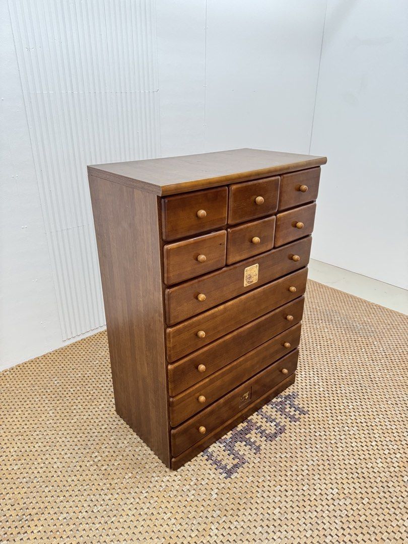 Chest of drawers (Category: Shelves, Cabinets & Racks) located in Quezon City. Submitted by matetdevis13 (Listing ID 1440719798, Image 3). Description: 11-Tier Wooden Chest of Drawers Price: 5,900 L33 x W17.5 x H45 In good condition Code JMD12-E3507.