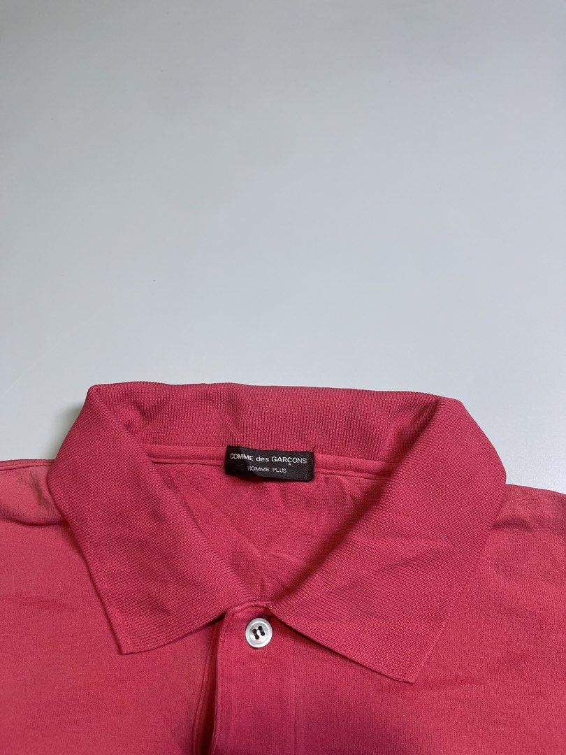 Comme des Garçons Polo Shirt (Category: Tshirts & Polo Shirts ) located in Zamboanga. Submitted by laffthrift_23 (Listing ID 1440738142, Image 2). Description: - Authentic Comme des Garçons PLAY red polo shirt - Made from 100% premium cotton - Classic short sleeves with a two-button placket - Comfortable and stylish for everyday wear - A versatile addition to any wardrobe - Bleeding stain.