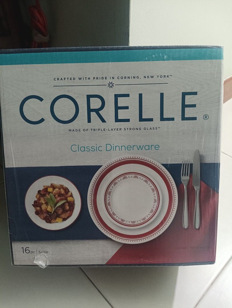 Corelle 16pc Dinnerware Set - Sadie Classic Dinnerware467852011724482561