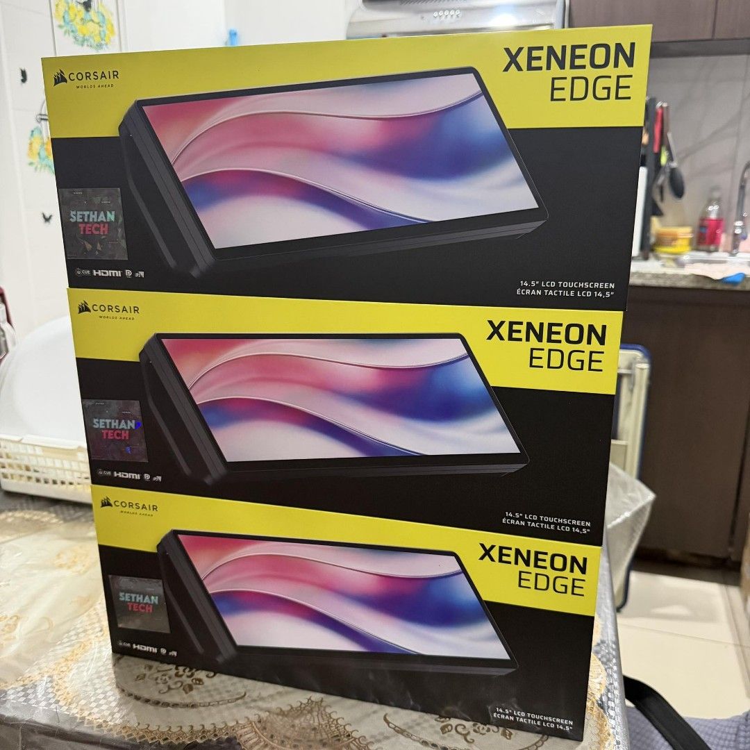 CORSAIR XENEON EDGE LCD (Category: Monitor Screens) located in Baguio. Submitted by ninikat11 (Listing ID 1440655263, Image 3). Description: CORSAIR XENEON EDGE LCD - BLACK ‼️ Selling Price: 14.5k Brand new unit, store onhand 📌 Location: Makati for pick up ⚠️ Official Sethan Tech sales assistant here. Don't buy from scammers stealing our photos..