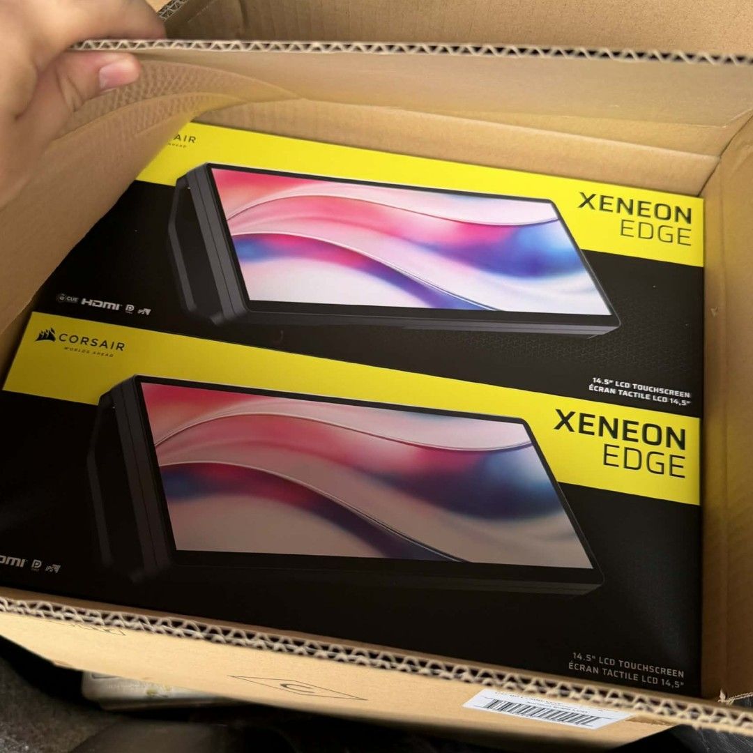 CORSAIR XENEON EDGE LCD (Category: Monitor Screens) located in Baguio. Submitted by ninikat11 (Listing ID 1440655263, Image 2). Description: CORSAIR XENEON EDGE LCD - BLACK ‼️ Selling Price: 14.5k Brand new unit, store onhand 📌 Location: Makati for pick up ⚠️ Official Sethan Tech sales assistant here. Don't buy from scammers stealing our photos..