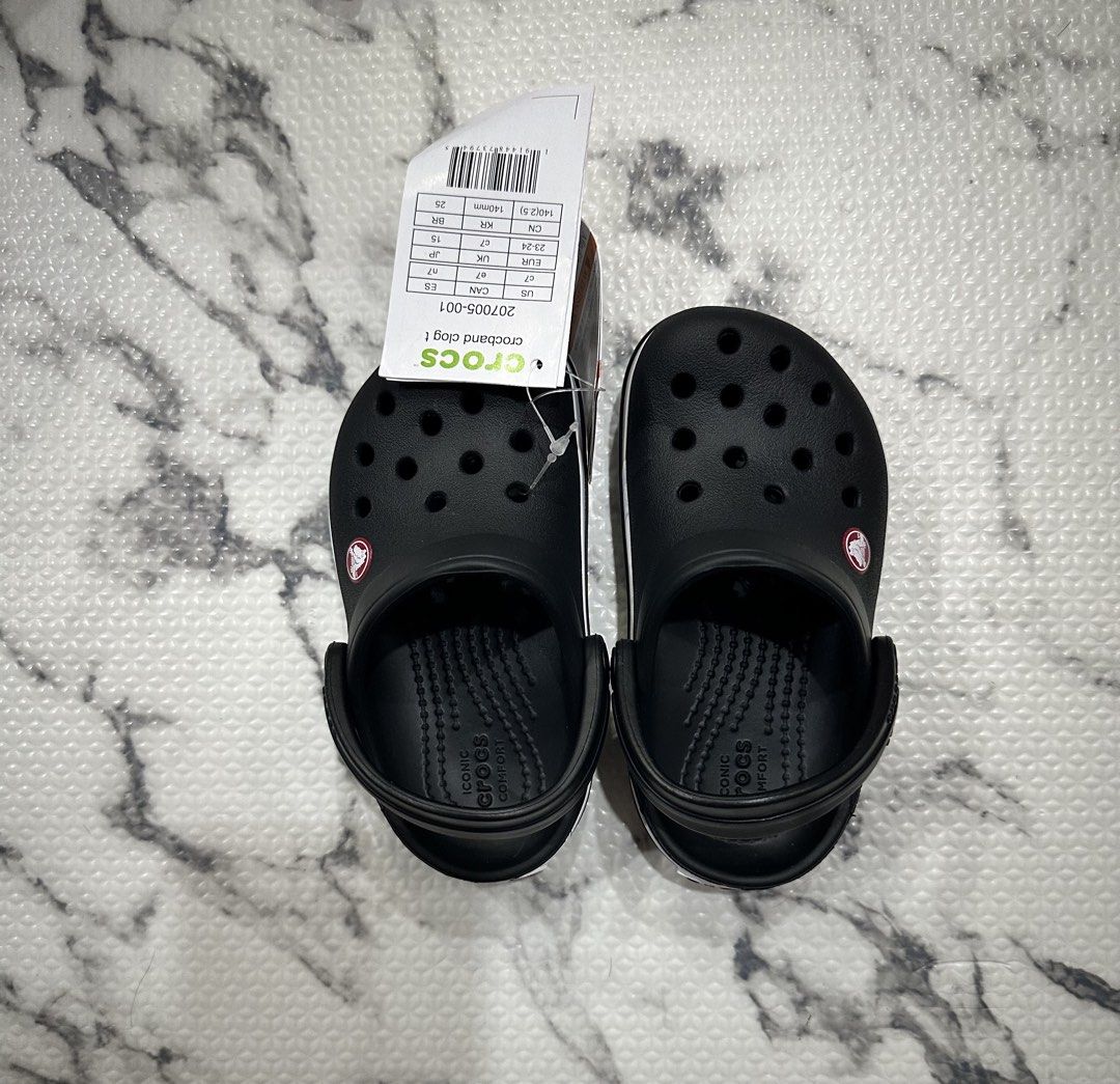 Crocs Kids (Category: Babies & Kids Fashion) located in Caloocan City. Submitted by art_declutter (Listing ID 1440611736, Image 1). Description: Bnew. Onhand. Size C7.