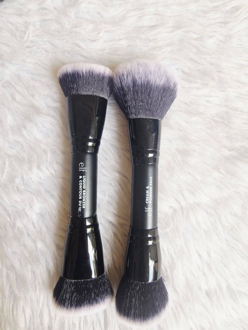Elf Dual Ended Brushes 2pcs (Category: Makeup) located in Quezon City. Submitted by floreskari78555 (Listing ID 1440755176, Image 2). Description: Elf Dual-Ended Brushes ✨️ Elf Liquid Bronzer & Contour Duo Elf Cream & Face Powder Duo Authentic 💯 Mall pullout No Box Onhand Available for Same-Day Delivery and Shipping Nationwide.
