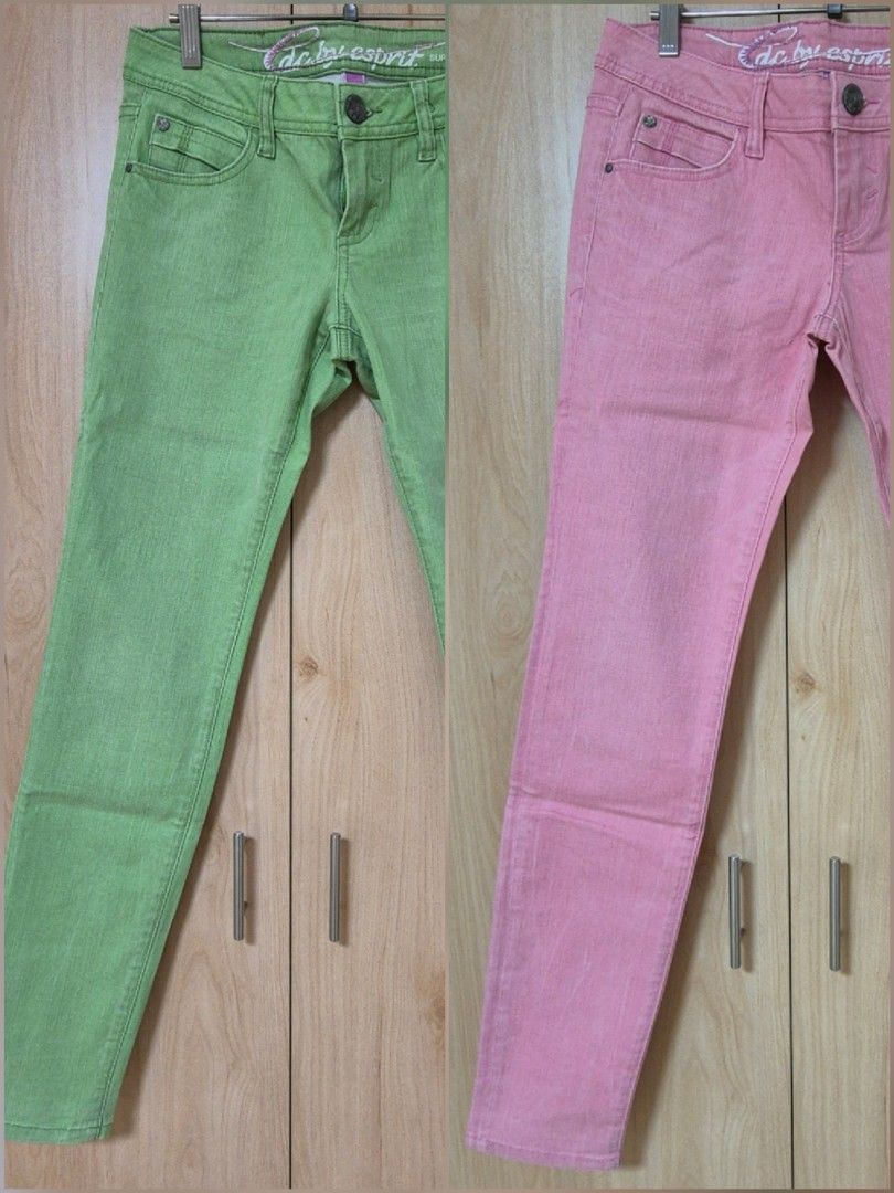 Esprit EDC Low Waist Skinny Jeans 2pc (Category: Jeans) located in Pasay City. Submitted by bbearyoon (Listing ID 1440647906, Image 1). Description: 26 on tag Waist - 28in Rise - 7.2in Hip - 17in Length - 37in if will get the 3 lowrise jeans(Marithe +2 EDC) listed on my accout, will give to for only 500..