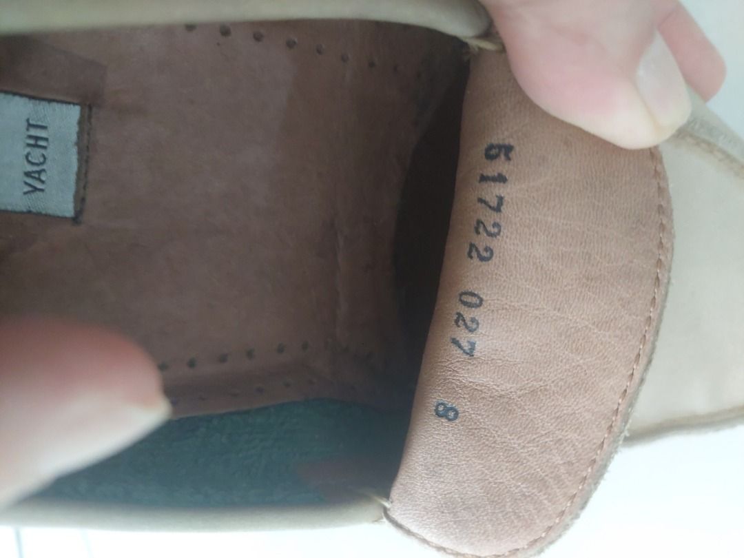 Fratelli Rossetti Yacht Loafers (Category: Casual Shoes) located in Muntinlupa City. Submitted by HeavyMeta (Listing ID 1440669995, Image 3). Description: - Brand: Fratelli Rossetti - Model: Yacht - Color: Light Tan/Beige - Material: Suede - Size: 8 - Style: Slip-on loafers - Occasion: Casual or Smart Casual - Condition: Please check photos for details.