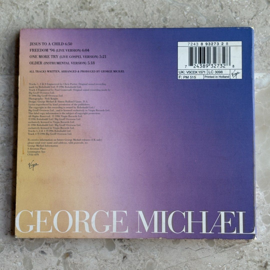 George Michael Jesus To A Child, Hobbies & Toys, Music & Media