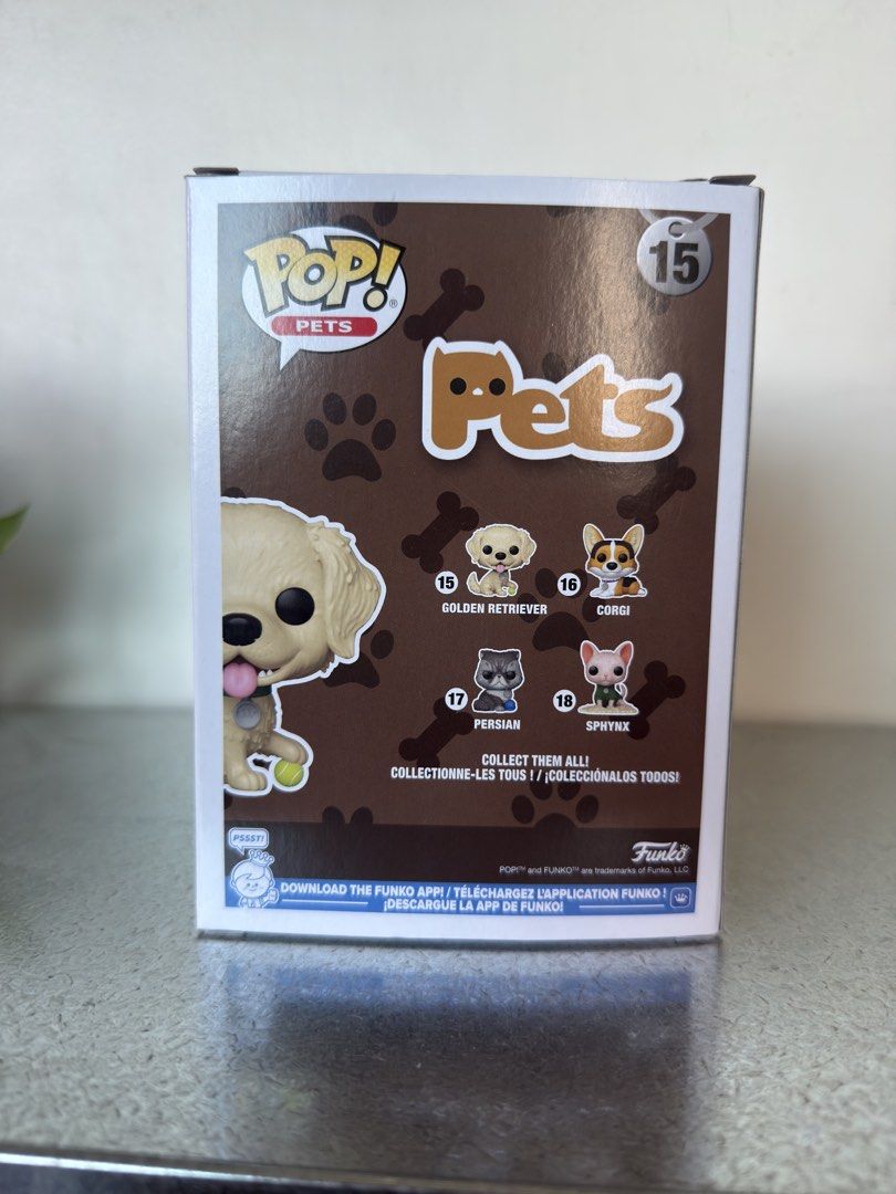Golden Retriever Funko Pop (Category: Designer & Blind Box Toys) located in Marikina City. Submitted by stuffngadgetss (Listing ID 1440580670, Image 3). Description: Selling Golden Retriever Funko Pop - Condition 9/10 - See last pic for the issue - Rfs: decluttering - + Php 50 for acrylic protector Marikina Area Sf shouldered by buyer Gotyme/ Maribank payment.