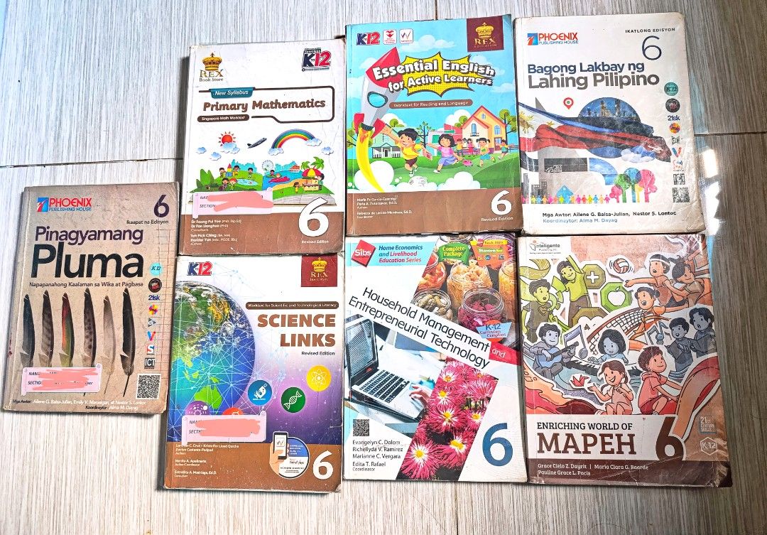 Grade 6 books (Category: Looking For) located in Manila. Submitted by kath_1127 (Listing ID 1440601910, Image 1). Description: 250 each with discounts for take all.