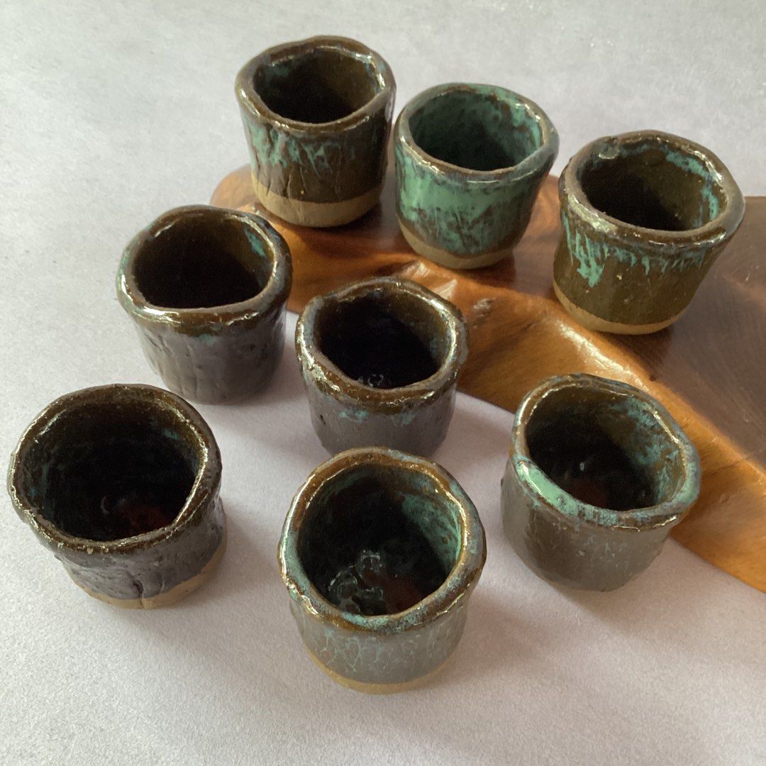 Hand-Thrown Rustic Ceramic Espresso Cups/ Earthy Teal & Brown Glaze (Category: Coffee & Tea Tableware) located in Davao. Submitted by atbpshop192593 (Listing ID 1440725659, Image 2). Description: Php85 each (8 available) Hand-Thrown Rustic Ceramic Espresso Cups/ Earthy Teal & Brown Glaze H: 1.8 inches L: 2 inches Please REVIEW PHOTOS We use 100% repurposed packaging materials SF starts at Php70 via Flash Express First to pay.