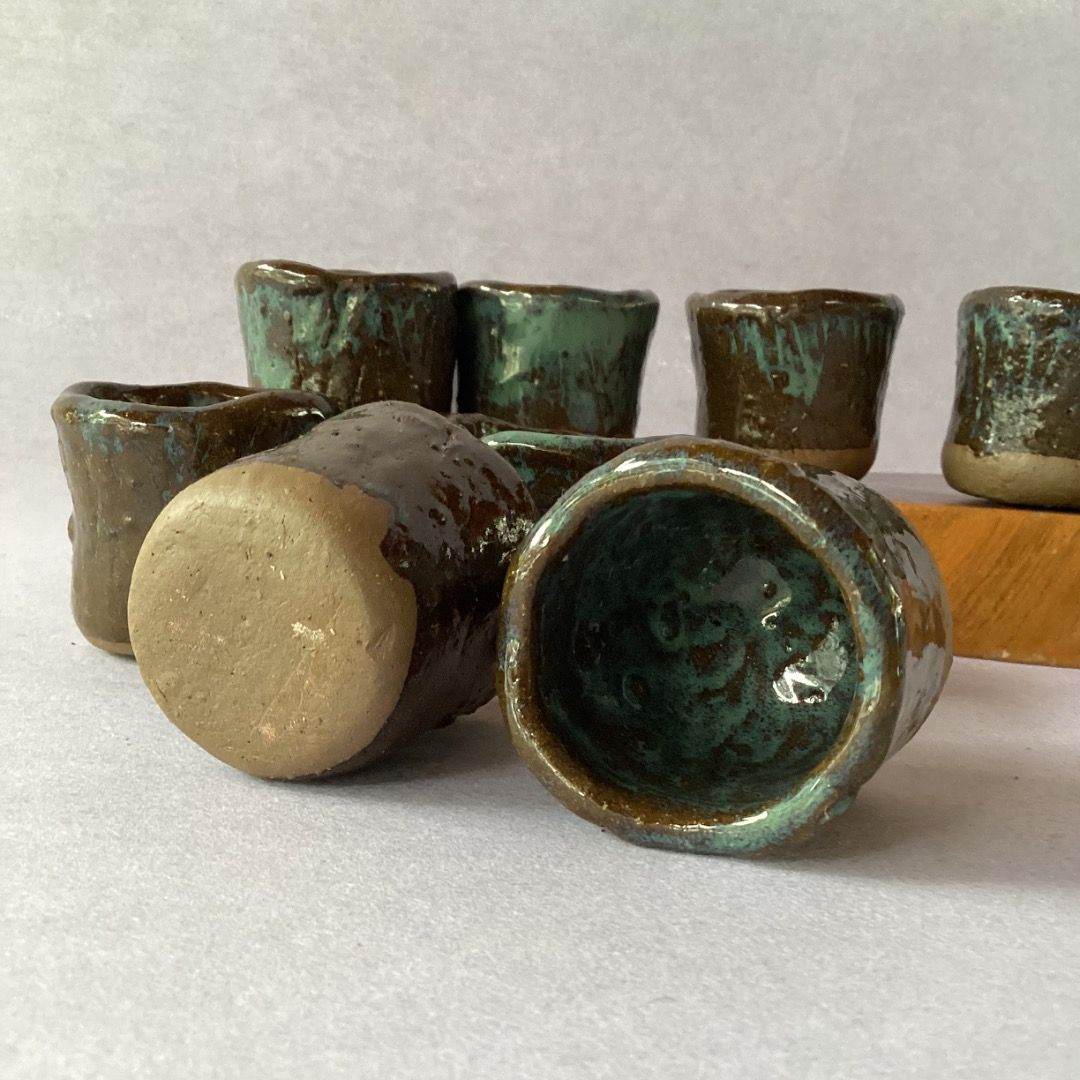 Hand-Thrown Rustic Ceramic Espresso Cups/ Earthy Teal & Brown Glaze (Category: Coffee & Tea Tableware) located in Davao. Submitted by eclectic1925 (Listing ID 1440725931, Image 3). Description: Php85 each (8 available) Hand-Thrown Rustic Ceramic Espresso Cups/ Earthy Teal & Brown Glaze H: 1.8 inches L: 2 inches Please REVIEW PHOTOS We use 100% repurposed packaging materials SF starts at Php70 via Flash Express First to pay.