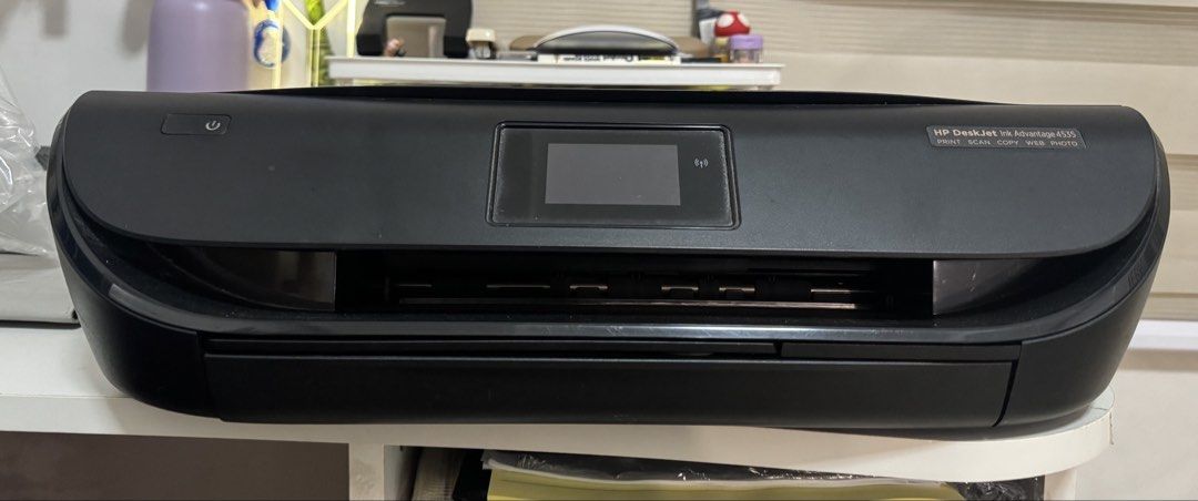 HP DeskJet Ink Advantage 4535 All-in-One Printer (Category: Printers, Scanners & Copiers) located in Pasig City. Submitted by awies.preloved.clothes (Listing ID 1440613433, Image 2). Description: - HP DeskJet Ink Advantage 4535 All-in-One Printer - Functions: Print, Scan, Copy - Wireless Connectivity - Built-in Display Screen for easy operation - Suitable for Home or Office use.