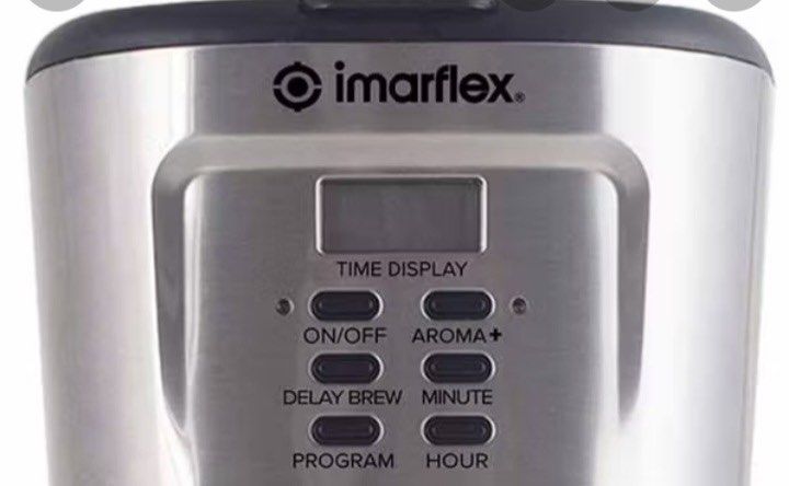 Imarflex Aroma-Tech ICM 512 AS Coffee Maker (Please see description) (Category: Coffee Machines & Makers) located in Manila. Submitted by inari05 (Listing ID 1440630867, Image 3). Description: - Imarflex Aroma-Tech Coffee Maker - 1500cc capacity (makes up to 12 cups) - Delay brew function for convenience - Reusable filter included - Durable thermo-glass carafe - Easy-to-read water level guide - Ideal for your morning coffee routine -Asking 1900 -