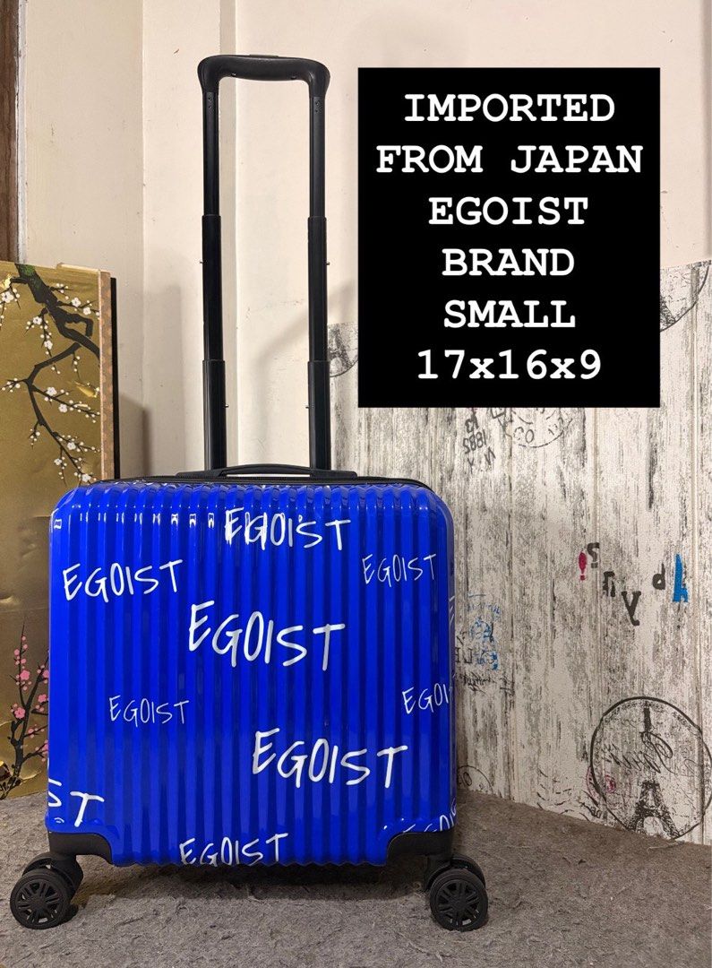 IMPORTED FROM JAPAN EGOIST BRAND SMALL SIZE LUGGAGE (Category: Luggage) located in Valenzuela. Submitted by dkjapansurplus (Listing ID 1440727342, Image 1). Description: 🇯🇵IMPORTED FROM JAPAN EGOIST BRAND SMALL SIZE LUGGAGE 🇯🇵 🎯 CODED LOCK TSA APPROVED 000 🎯 LIGHTWEIGHT 🎯 SMOOTH 360 WHEELS ROTATION 🎯 POLYCARBONATE CASE 🎯 TOP HANDLE CARRY 🎯 SMOOTH PUSH HANDLE TROLLEY 🎯 WIDE SPACE CAPACITY NO ISSUE… LIKE NEW CONDITION ⚡️⚡️ MINIMAL MARK O