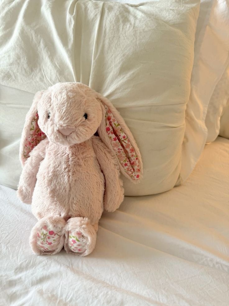 Jellycat Pink Blossom Blush Bunny Medium (Category: Plushies & Soft Toys) located in Manila. Submitted by zygshoppp (Listing ID 1440720162, Image 2). Description: • with tag • authentic • 31cm Medium • purchased from shanghai • original jellycat pouch bag included.