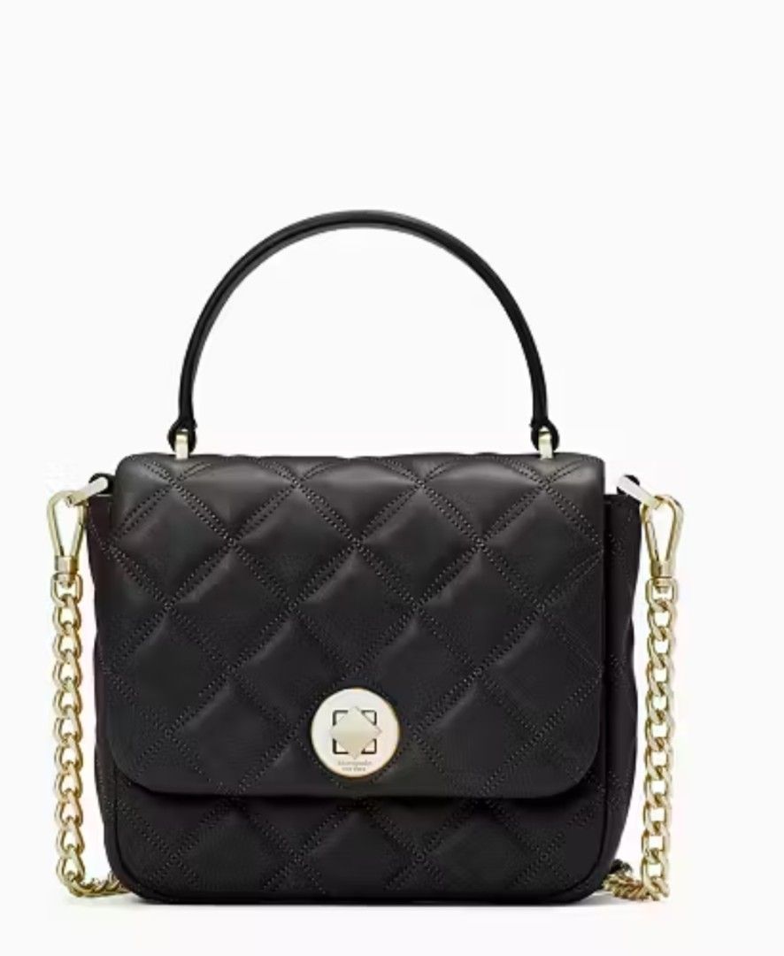 Kate Spade Natalia Top Handle black bag (Category: Luxury Bags & Wallets) located in Caloocan City. Submitted by modishthriftstore (Listing ID 1440632867, Image 2). Description: Good as New Very cute! ❤ No hidden issues/ Flawless mini cross body bag, with top handle detachable sling size: 6.5 x 7 nches loc: rainbow village 5 North Caloocan.