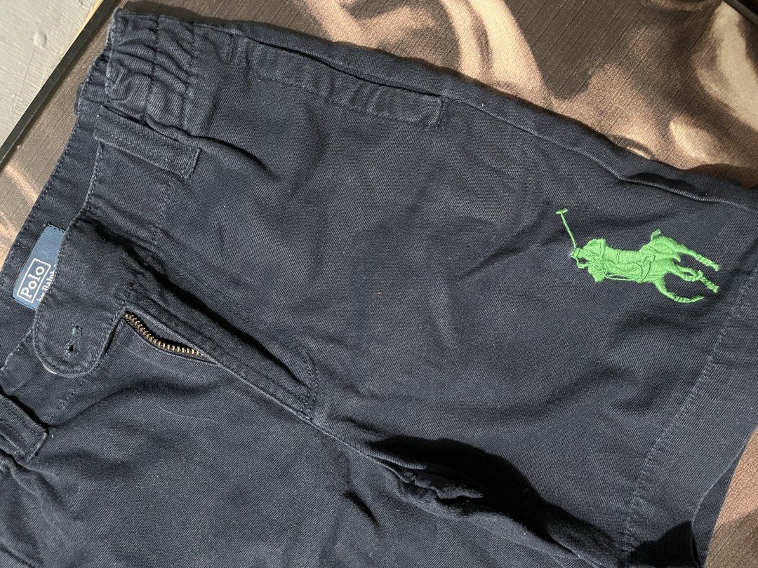 Kids Ralph lauren short (Category: Babies & Kids Fashion) located in Taguig. Submitted by laviesassyshop (Listing ID 1440699976, Image 2). Description: Polo Ralph Lauren Navy Blue Pants • Brand: Polo Ralph Lauren • Size: 6 (Kids) • Details: Premium navy blue cotton trousers, elasticated back waist, signature green pony logo • Condition: good condition high quality, well-kept.