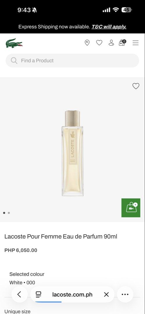 Lacoste Pour Femme (Category: Fragrance & Deodorants) located in Manila. Submitted by icdkpi (Listing ID 1440737286, Image 1). Description: .