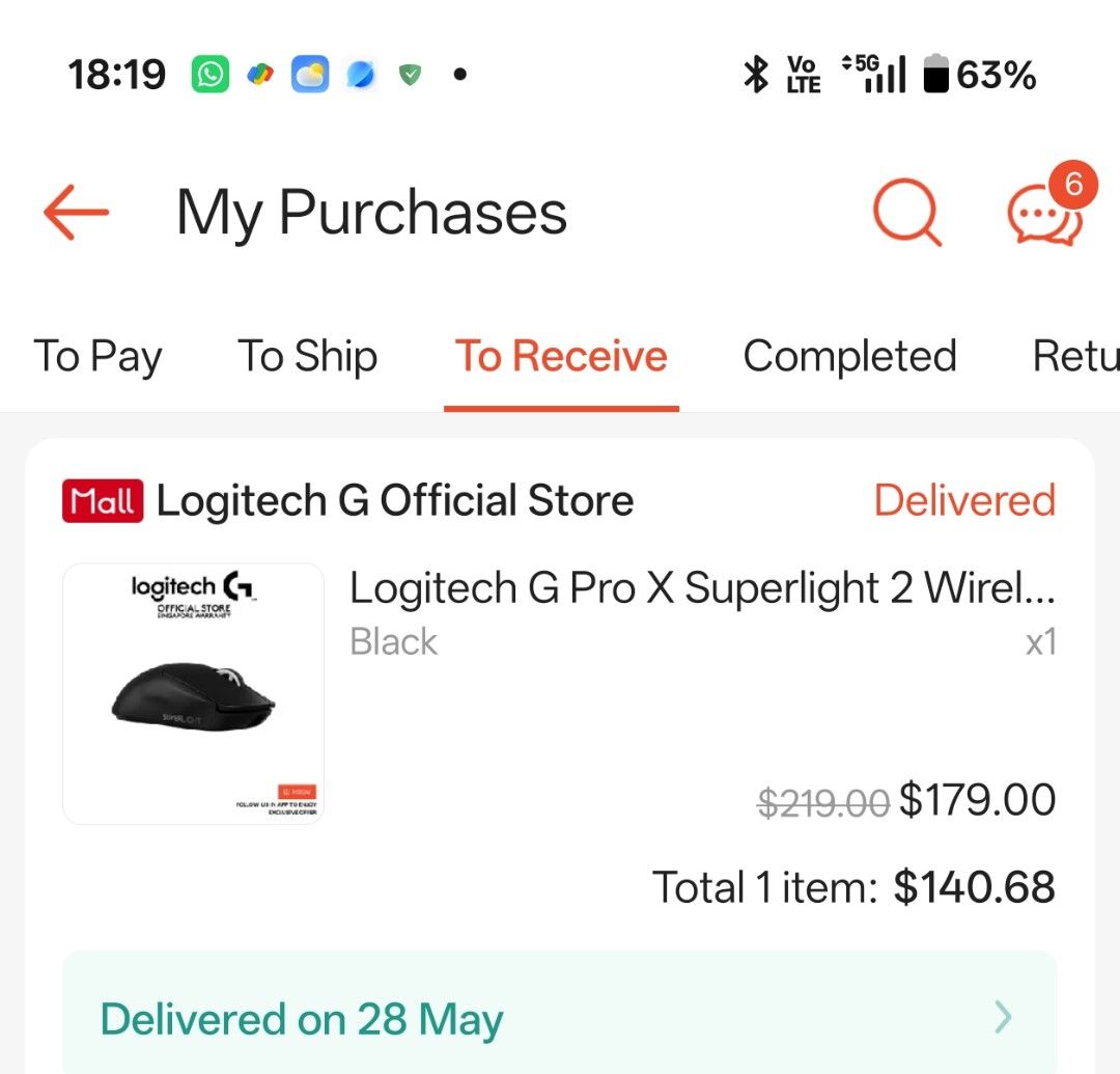 Logitech G Pro X Super Light 2467645629675622402