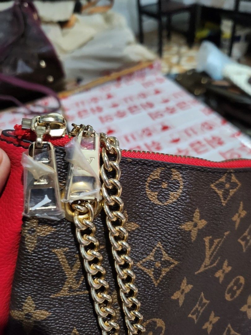 Louis Vuitton Monogram Canvas Surène BB Shoulder Bag (Category: Shoulder Bags) located in Caloocan City. Submitted by xcessbaggs (Listing ID 1440591555, Image 2). Description: New Arrival!!! In good preloved condition from Korea. Materials: Crafted from classic coated canvas paired with grained calf leather side panels. Straps: Double gold-toned chain link straps integrated with comfortable black leather shoulder pads. Interior: Features a functi