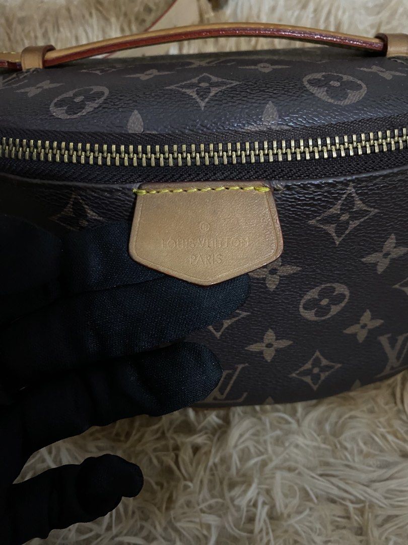Louis Vuitton Monogram Canvas Bumbag (Category: Luxury Bags & Wallets) located in Binmaley. Submitted by maryjeyn (Listing ID 1440683267, Image 3). Description: - Authentic Louis Vuitton Monogram Bumbag - Classic monogram canvas with gold-tone hardware - Adjustable strap for comfortable wear - Ideal for everyday essentials - Shows some signs of wear on leather trim and strap.