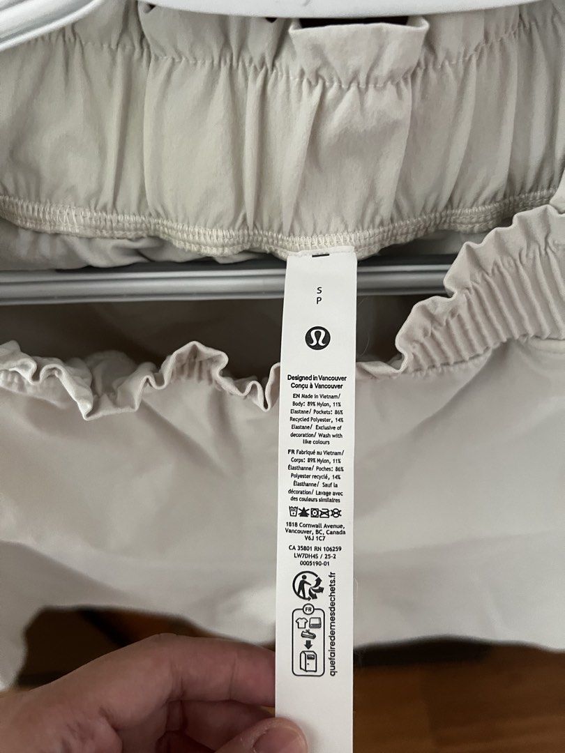 Lululemon Align High-Rise Short 4" Beige Size S (Category: Activewear) located in Manila. Submitted by thejenclai01765 (Listing ID 1440733018, Image 2). Description: - Lululemon Align Shorts - Color: Beige - Size: S - Style: High-rise - Inseam: 4 inches - Features: Elasticated waistband with drawstring, side pockets - Origin: Made in Vietnam.