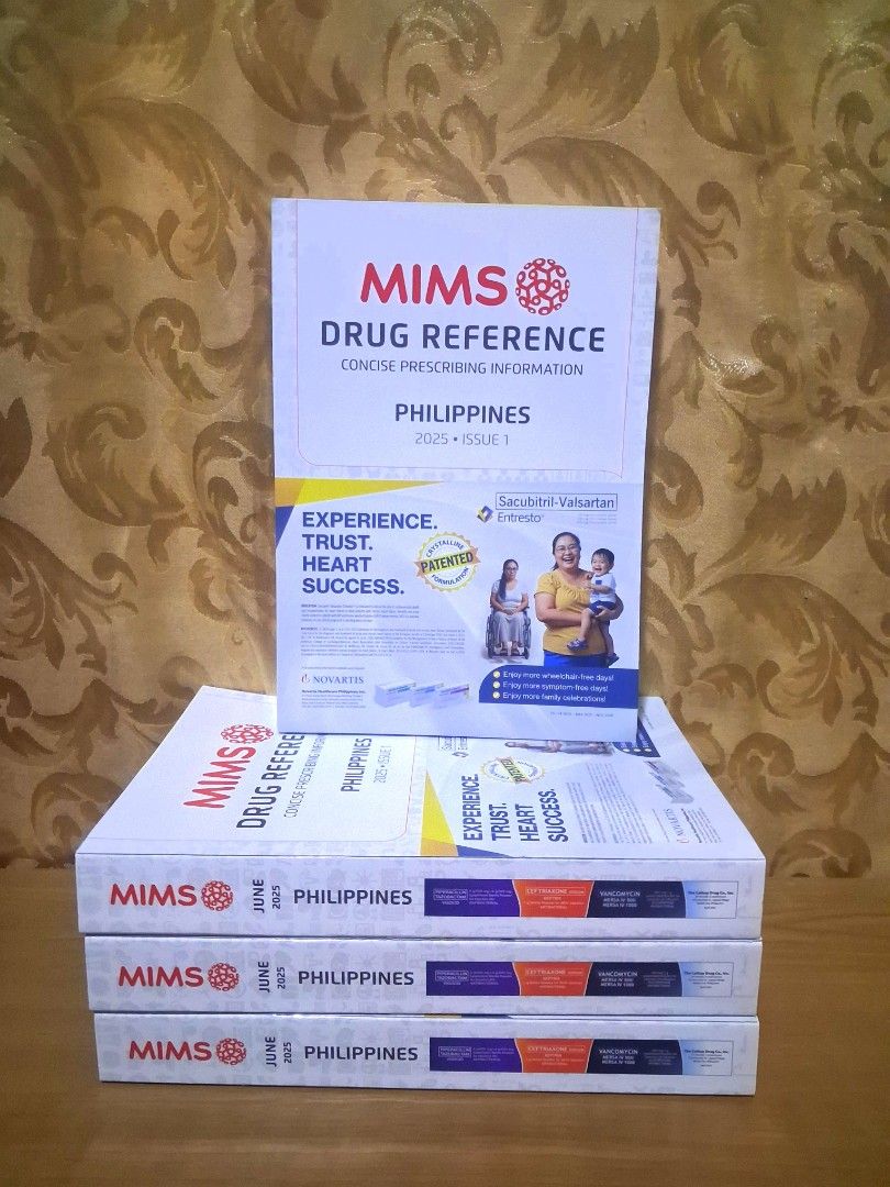 MIMS Drug Reference Philippines June 2025 Issue 1 (Category: Textbooks) located in Bocaue. Submitted by yanicas_shop (Listing ID 1440620635, Image 1). Description: 900 EACH MIMS Drug Reference book Philippines 2025 mop: Gcash mod: lalamove, J&T, LBC.