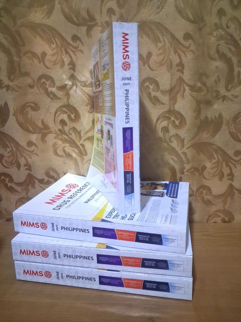 MIMS Drug Reference Philippines June 2025 Issue 1 (Category: Textbooks) located in Bocaue. Submitted by yanicas_shop (Listing ID 1440620635, Image 2). Description: 900 EACH MIMS Drug Reference book Philippines 2025 mop: Gcash mod: lalamove, J&T, LBC.