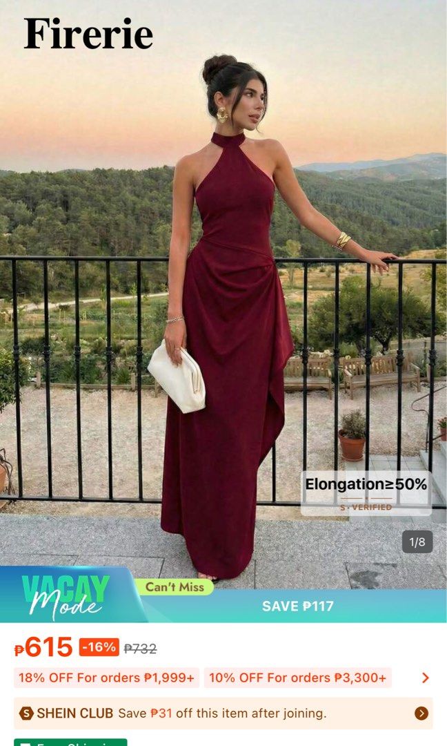 M-L Burgundy Dress (Category: Evening dresses & gowns) located in Manila. Submitted by izaforts (Listing ID 1440741244, Image 1). Description: .