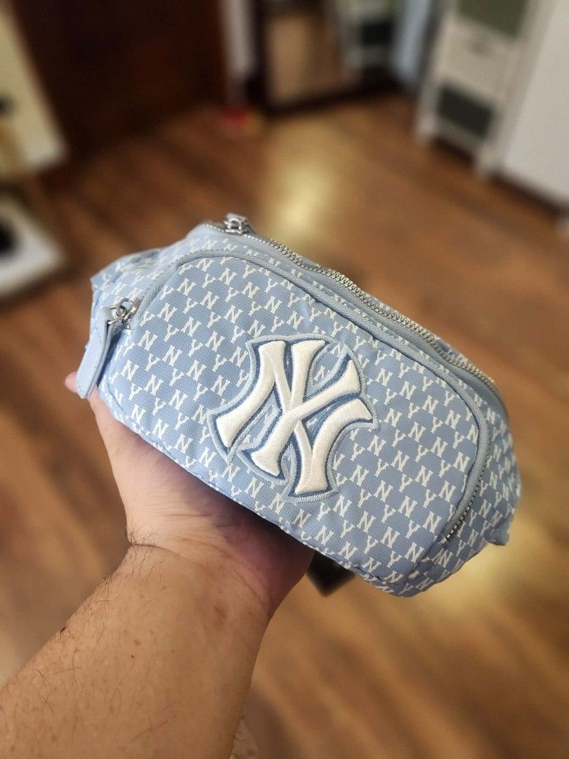 MLB New York Yankees Monogram Waist Bag (Category: Luxury Bags & Wallets) located in Quezon City. Submitted by therealsam101 (Listing ID 1440734847, Image 3). Description: - MLB Monogram Waist Bag - Features iconic New York Yankees logo - Adjustable strap for a custom, comfortable fit - Brand new with tags attached - Available in two stylish colors: Beige and Light Blue - Ideal for keeping your essentials handy while on the go 100% Legit BRANDNEW