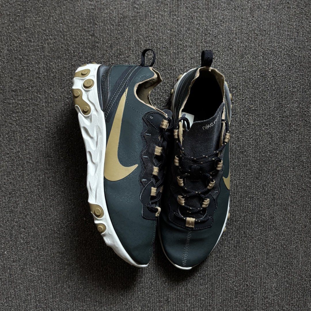 Nike React Element 55 “Medium Olive” (Category: Sneakers) located in Pasig City. Submitted by bootsoftravel_ph (Listing ID 1440658598, Image 1). Description: Nike React Element 55 “Medium Olive” used - Good FOR SALE No box FREE shipping!!! Issue: no issue Price ₱ 2,495 size: EU 41 / UK 7 / US 8 Guaranteed 100% Legit 💯 We ship nationwide 🚚.