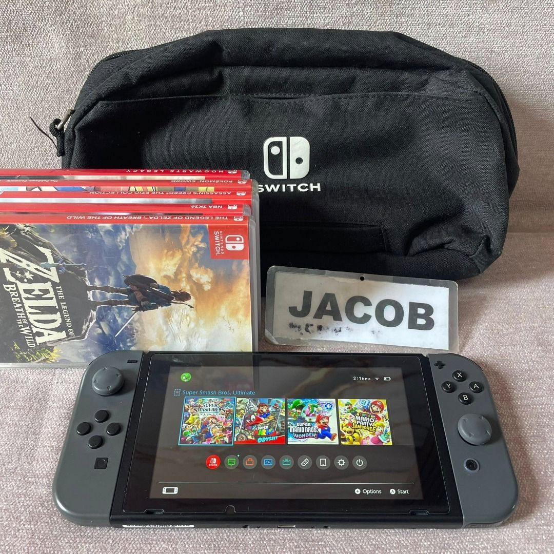 Nintendo Switch Version 2 / V2 Gray (Category: Nintendo) located in Pasig City. Submitted by zaphree (Listing ID 1440679591, Image 1). Description: Nintendo Switch Version 2 / V2 Gray UNIT + CARRYING CASE Inclusions ✅ Joy-Con (L) & Joy-Con (R) ✅ Switch device ✅ FREE Bag ✅ FREE Thumb Grips ✅ FREE Tempered Glass Price: 7,000 NO PERFORMANCE ISSUE. sa joycon stick pinalitan lang to blue. may free thumb grip covers naman na grey if ayaw mo sa blue. NO