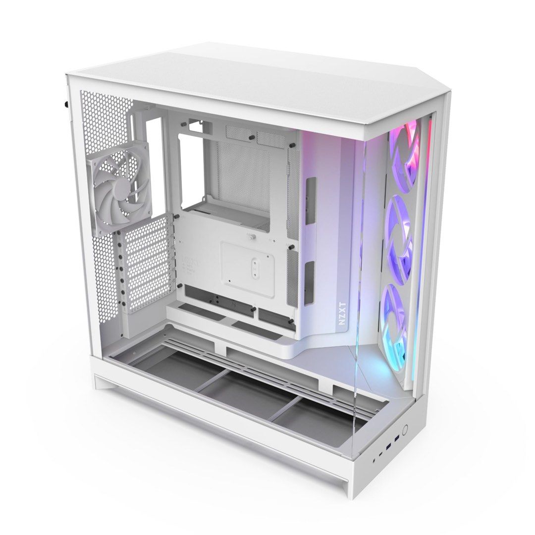 NZXT H9 Flow White ATX Mid Tower PC Case467796187939481600