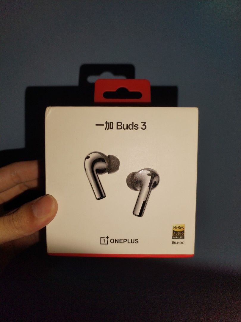 OnePlus Buds 3 Wireless Earbuds (Category: Earphones) located in Marilao. Submitted by xtiandecluttering (Listing ID 1440717290, Image 1). Description: - Only used for testing - OnePlus Buds 3 Wireless Earbuds with Charging Case - Original Packaging Included - Res Audio Wireless & LDHC Support - Excellent Sound Quality for Music & Calls - Simple Pairing & User-Friendly Operation rfs: planning to buy IEM.