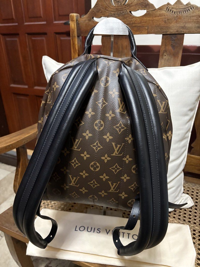 Palm Springs Backpack (Category: Luxury Bags & Wallets) located in Mandaue City. Submitted by jane2872 (Listing ID 1440680555, Image 3). Description: - Palm Springs backpack - Size GM - Classic monogram canvas - Black leather straps and trim - Gold hardware - charm not included - Ideal for daily use or travel - Spacious interior.