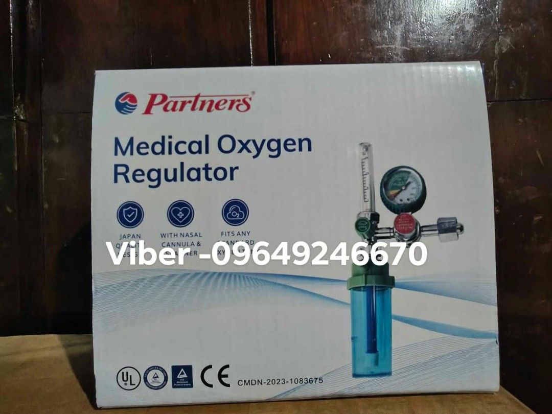Partners Medical Oxygen Regulator with Gauge (Category: Medical Supplies & Tools) located in Manila. Submitted by oplecherly24007 (Listing ID 1440722977, Image 1). Description: - Partners Medical Oxygen Regulator - Made in Japan - Features gauge and flow meter - Universal fit for any nasal cannula - Perfect for medical applications - Cherlyn Medical supplies .