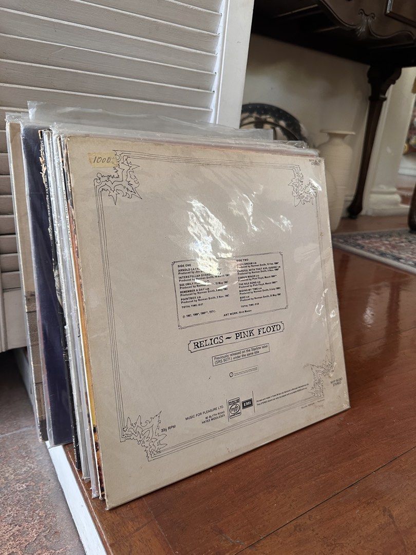 Pink Floyd Relics Vinyl Record LP (Category: Vinyls) located in Makati City. Submitted by mjmjmi (Listing ID 1440606323, Image 3). Description: - Pink Floyd 'Relics' compilation album - Features iconic tracks like 'Arnold Layne' and 'Astronomy Domine' - Released on the Starline label - Music for Pleasure Ltd. pressing - Essential addition for any Pink Floyd collector.